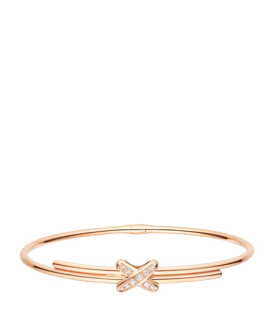 Chaumet rose gold diamond Jeux de Liens bangle, imported from the UK