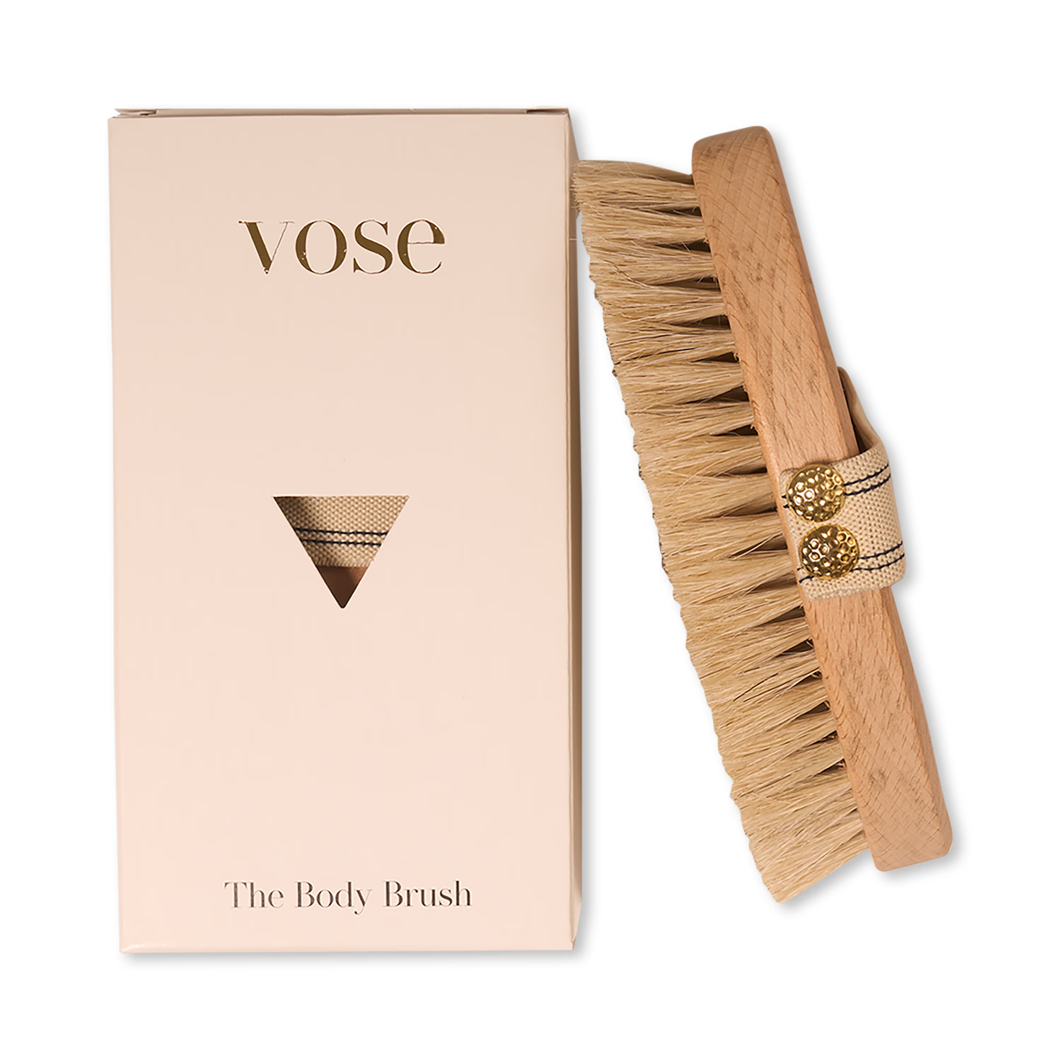 100% horse hair dry body brush, UK version