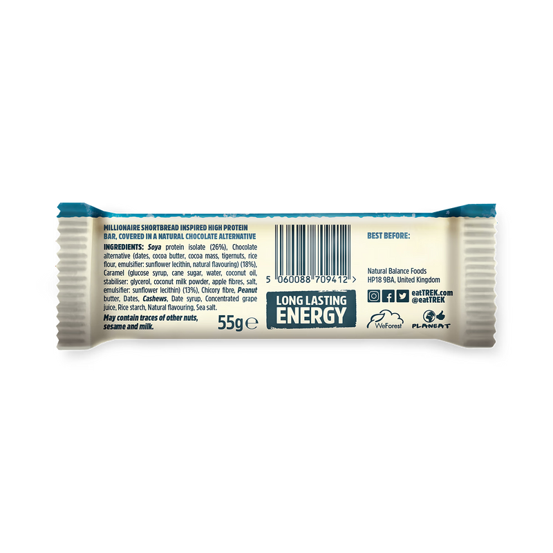 Trek Power Millionaire Shortbread Protein Bar 55g
