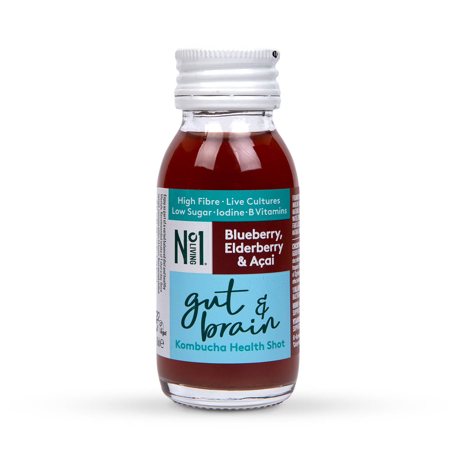 Berry Flavoured Gut and Brain Kombucha Health Shot 60ml