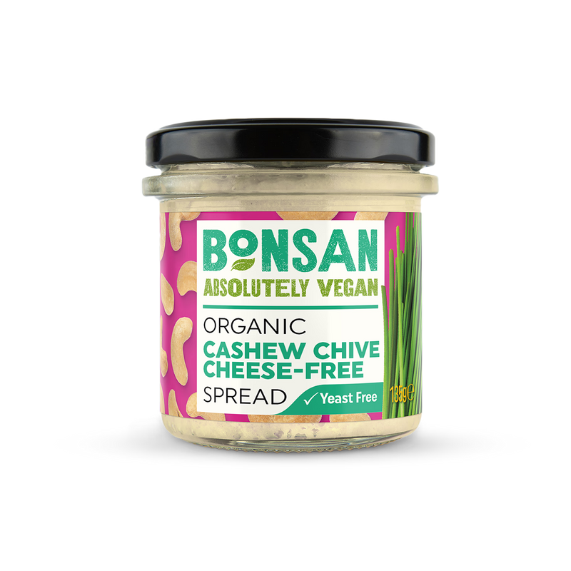 Bonsan Absolutely Vegan Organic Cashew Chive Spread 135g