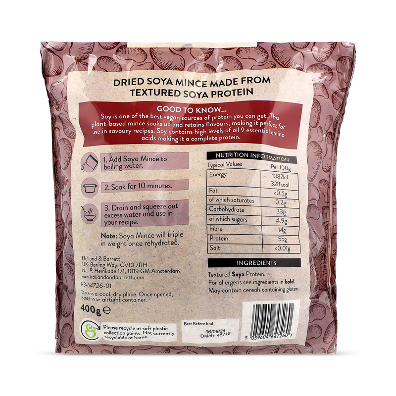 Holland Barrett Soy Protein Mince 400g