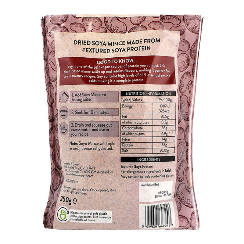 Holland Barrett Soy Protein Mince 250g