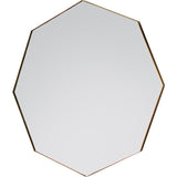 Gallery Bowie champagne octagon mirror 80cm (British brand)