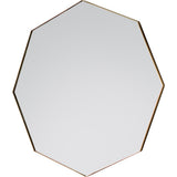 Gallery Bowie champagne octagon mirror 80cm (British brand)