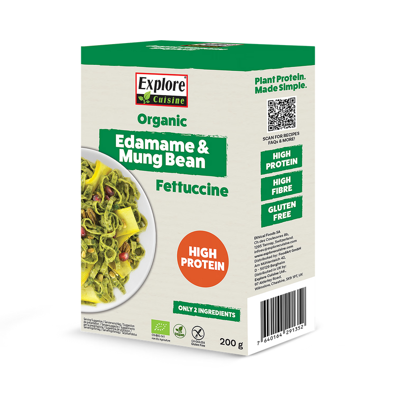 Organic Gluten Free Edamame Mung Bean Fettuccine 200g
