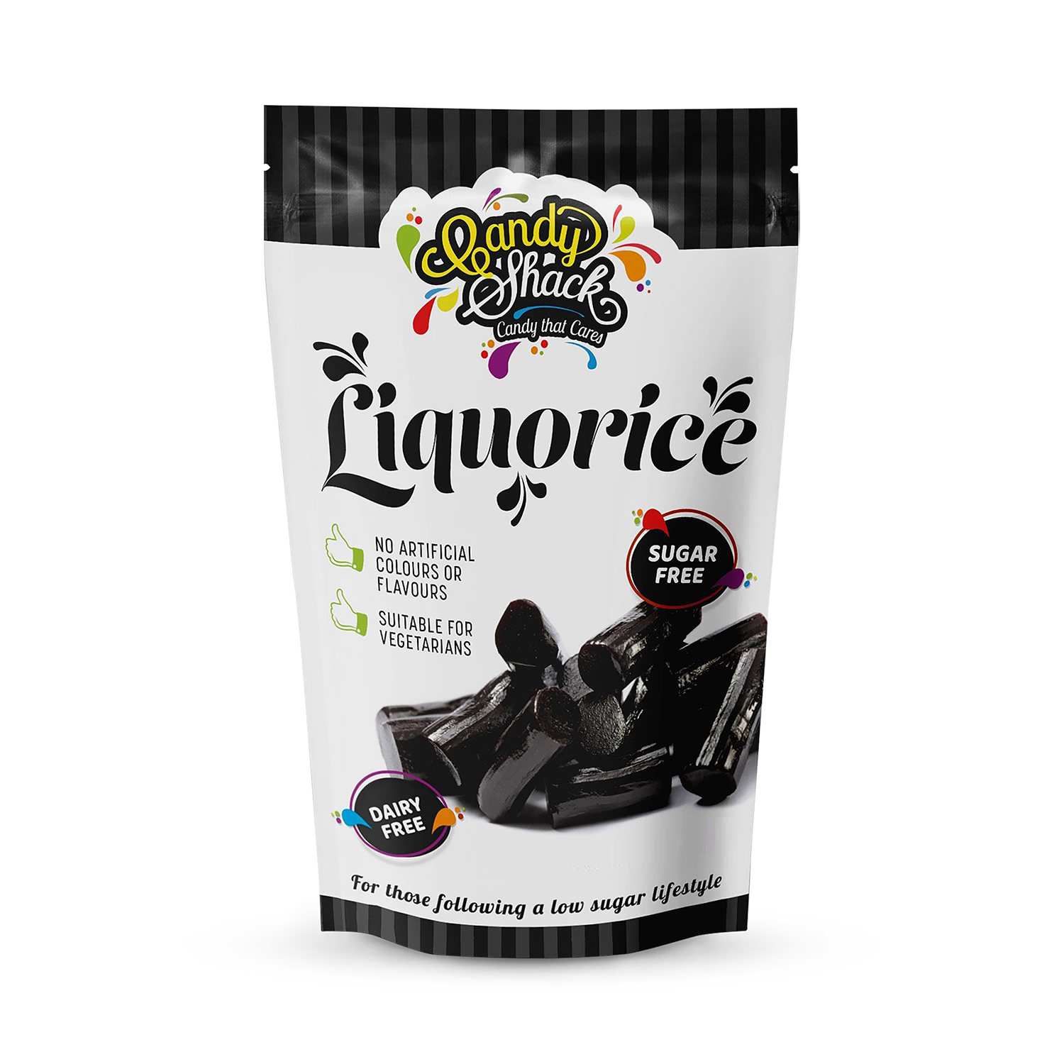 Candyshack Soft Eating Sugar Free Liquorice Pieces 120g