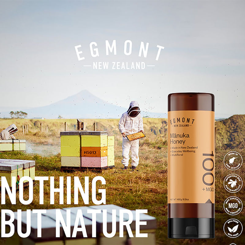 Egmont Honey MGO 100 Multiflora Squeezy 480g