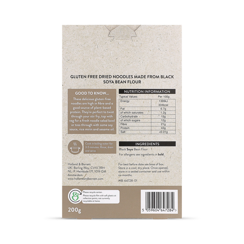 Holland Barrett Black Bean Noodles 200g