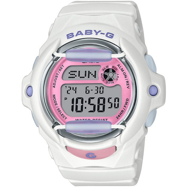 Casio Baby-G white strap digital watch BG-169PB - British product