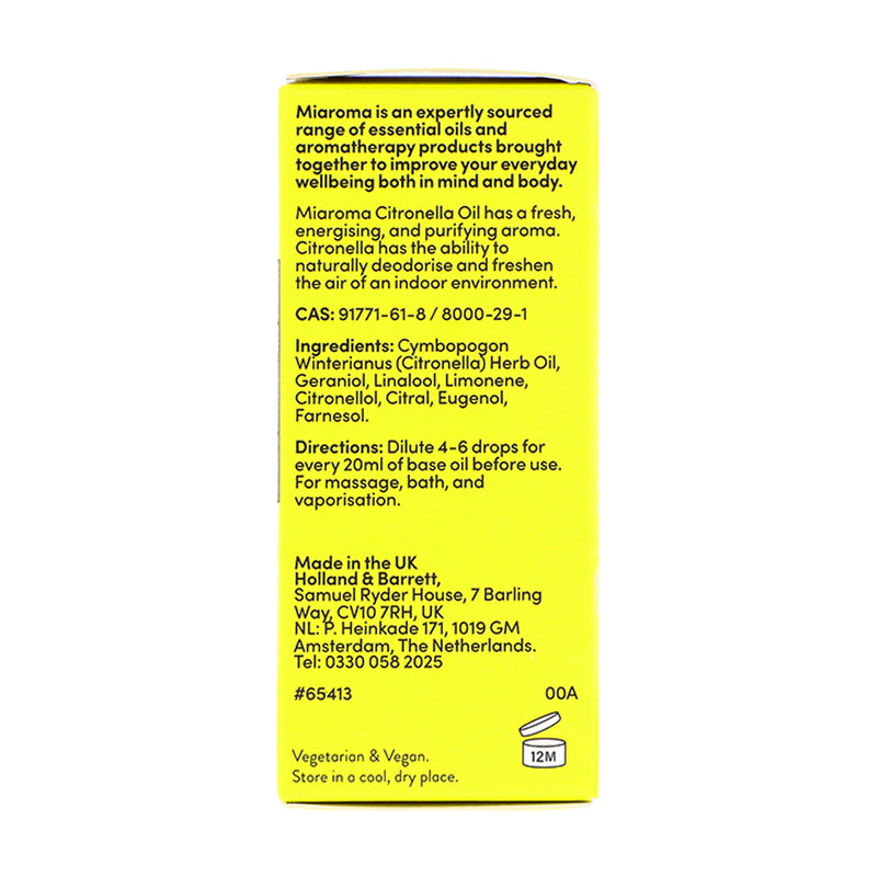 Miaroma Citronella Pure Essential Oil 10ml