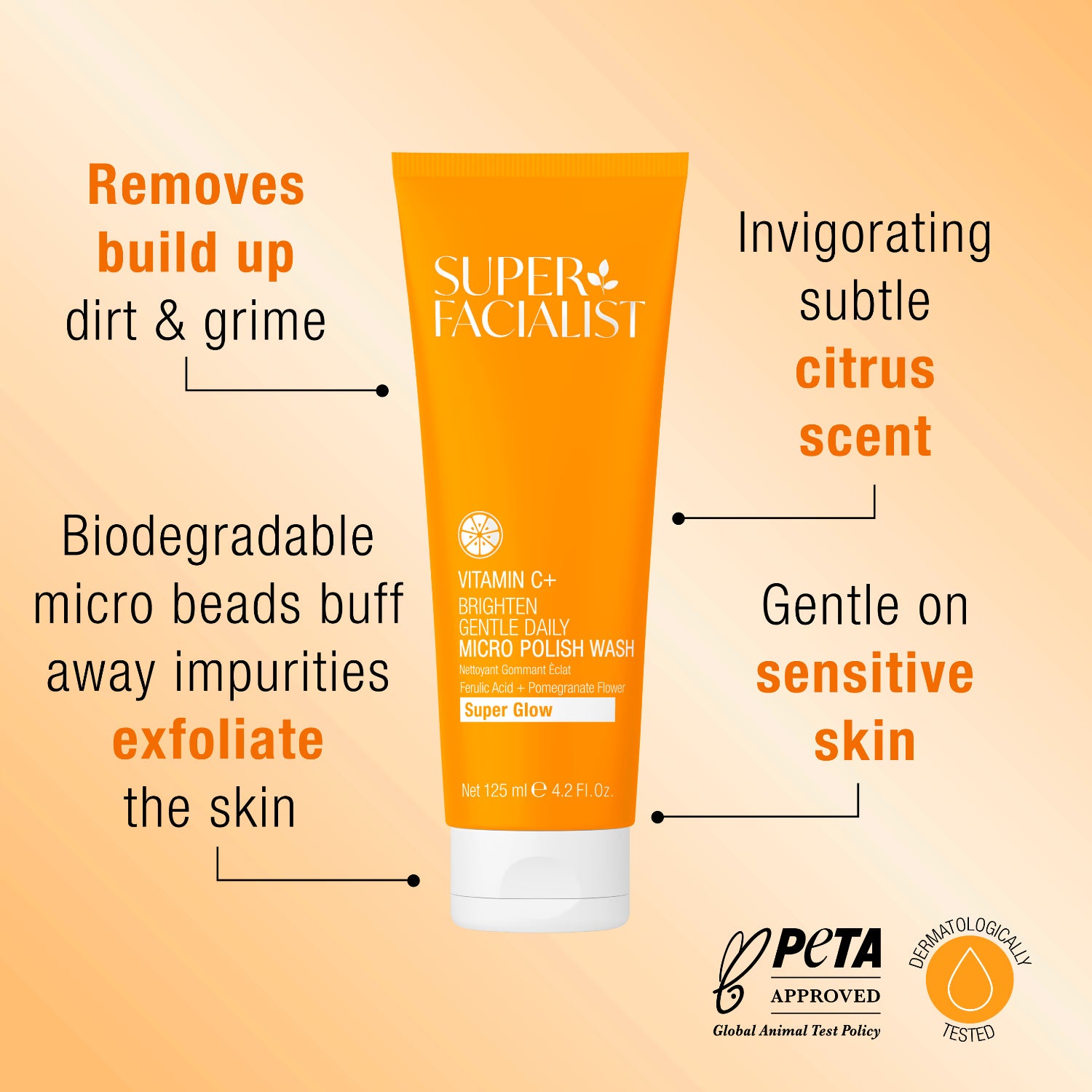 Brightening Daily Gentle Micro-Polish Face Wash 125ml
