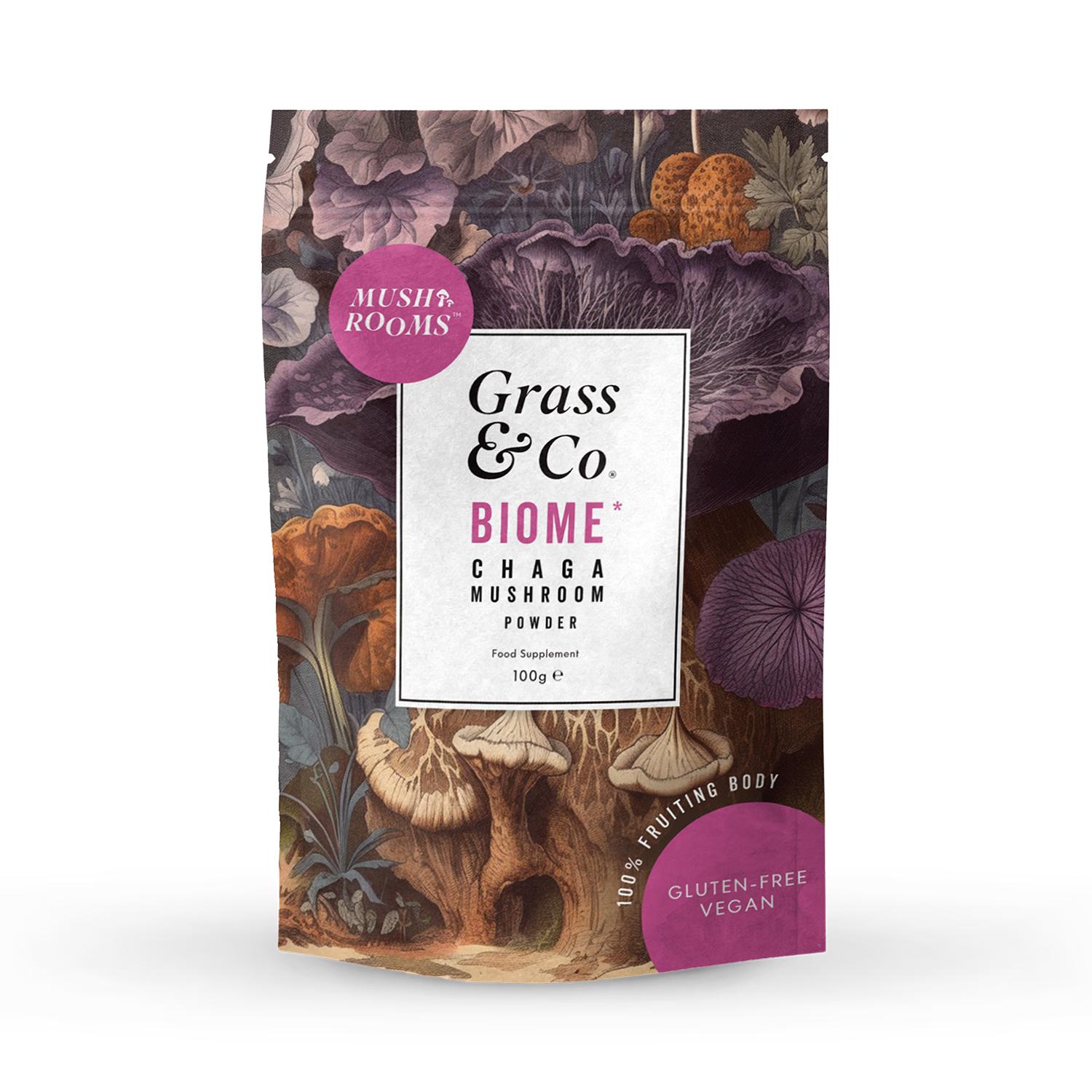 Chaga Mushroom Powder with Turmeric and Ginger 100g