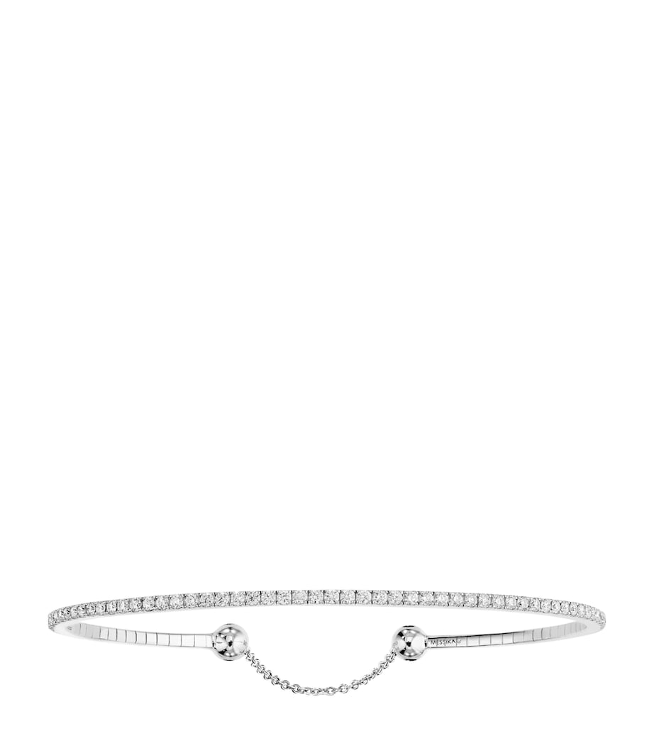 Messika Skinny Classique diamond bracelet 0.80ct white gold, imported from the UK