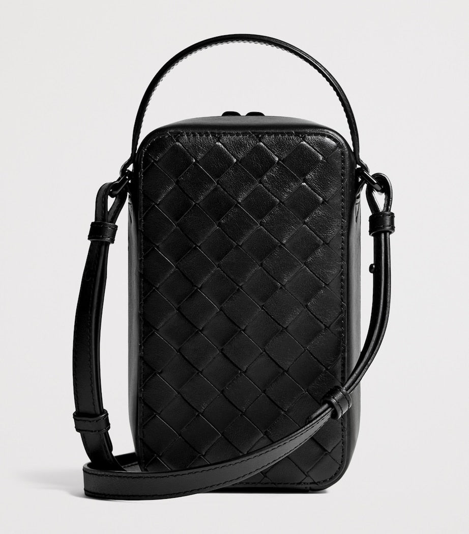 Bottega Veneta leather phone pouch (British brand)