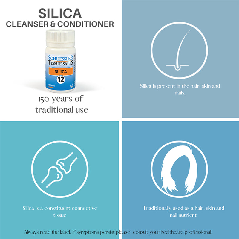 Silica No. 12 Tissue Salt Homeopathic Remedy 125 Tablets