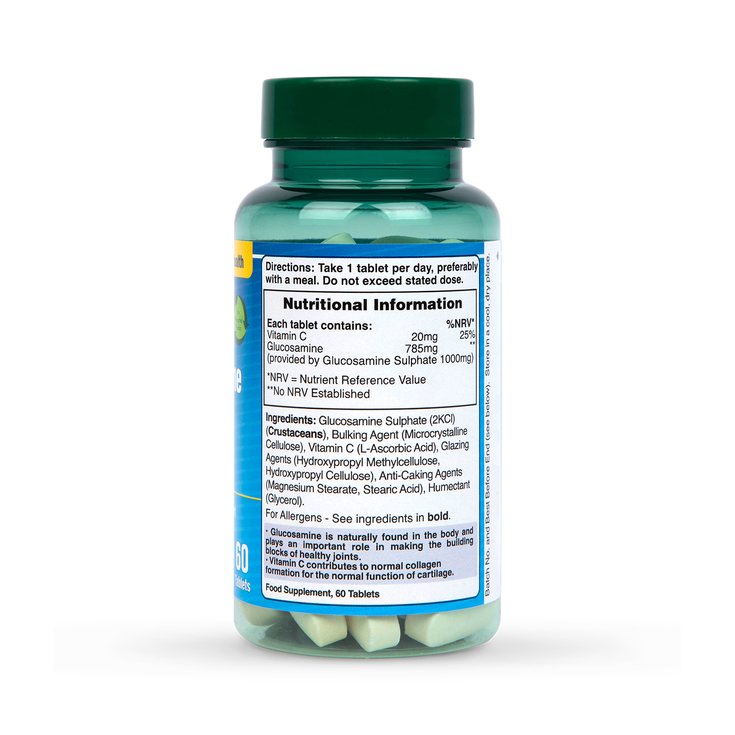 Holland Barrett Glucosamine Sulphate 1000mg 60 Tablets