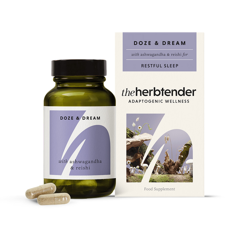 Restful Sleep Supplement with Reishi and Ashwagandha 60 Vegan Capsules