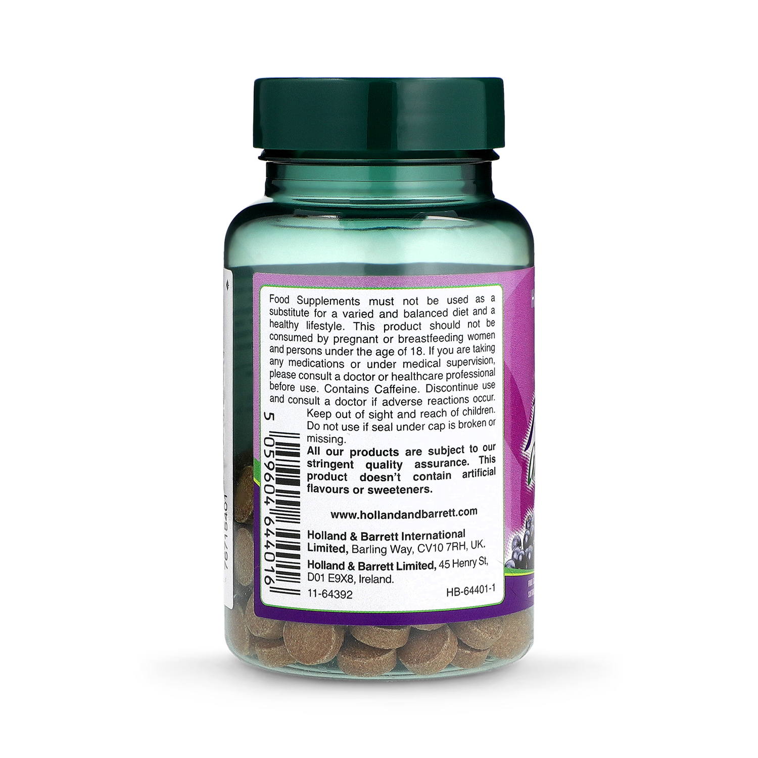 Holland Barrett Acai with Green Tea 1500mg 120 Tablets
