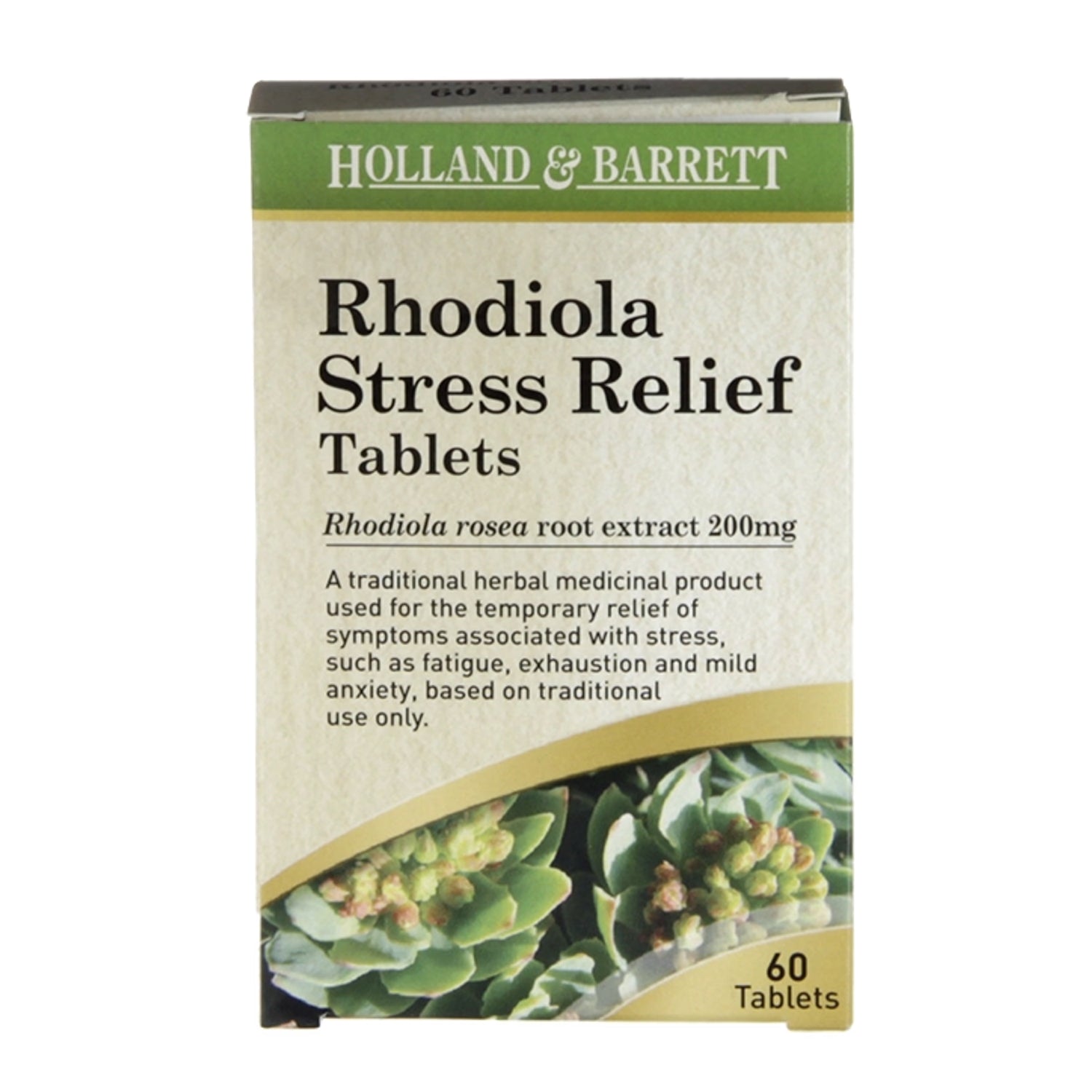 Holland Barrett Rhodiola Stress Relief 60 Tablets 200mg