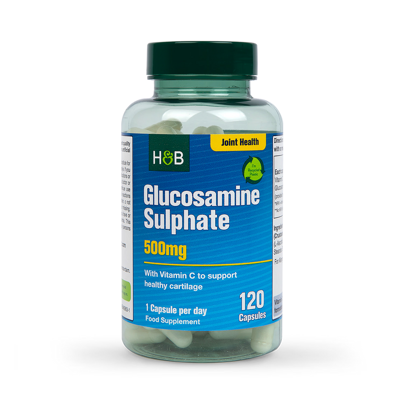 Joint Health Supplement with Glucosamine Sulphate 500mg and Vitamin C, 120 Capsules