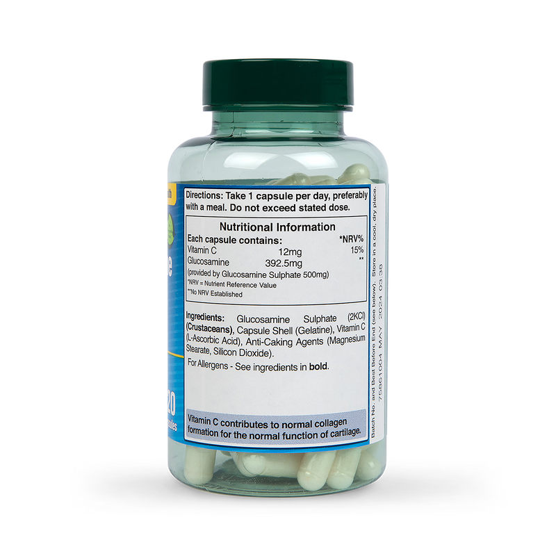 Joint Health Supplement with Glucosamine Sulphate 500mg and Vitamin C, 120 Capsules