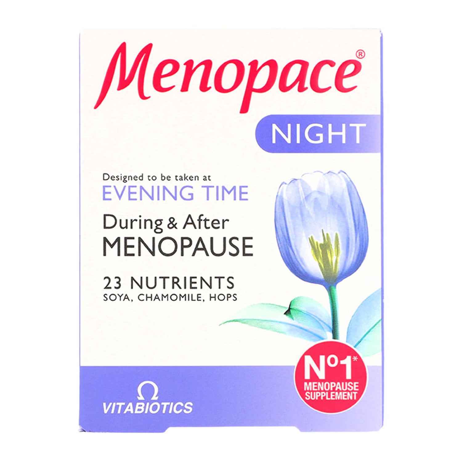 Nighttime Menopause Multivitamin with Chamomile & Hops 30 Tablets