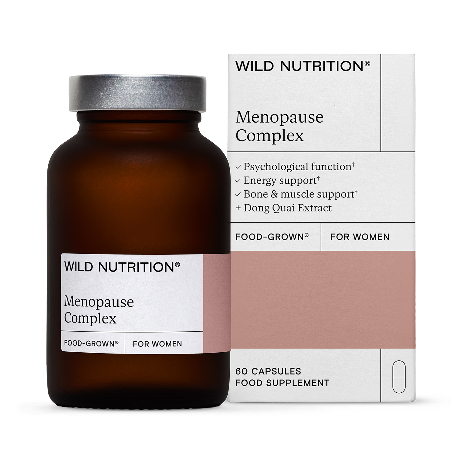 Wild Nutrition Food Grown Menopause Complex for Women 60 Capsules