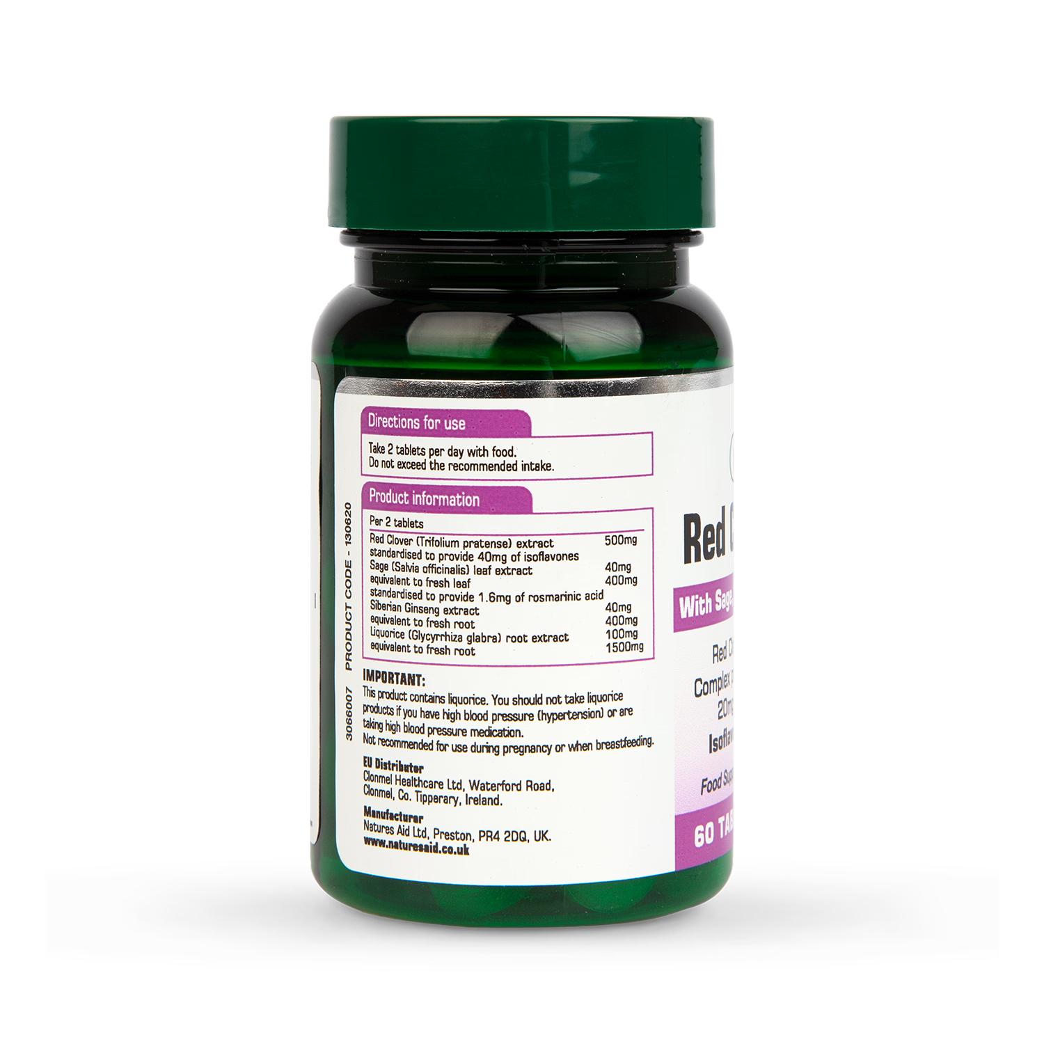 Red Clover Complex with Sage and Siberian Ginseng 60 Tablets