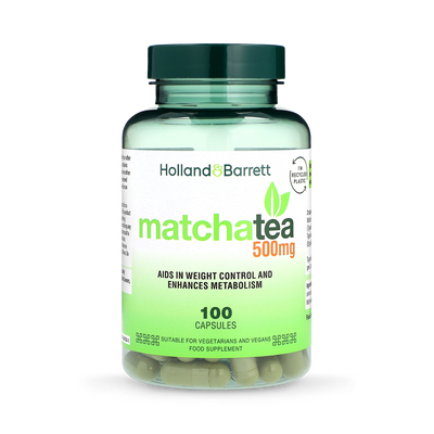 Holland & Barrett Holland Barrett Matcha Tea 500mg 100 Capsules- Buy online at McGrocer