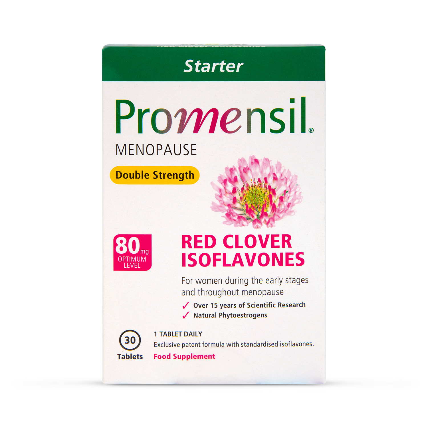 Double Strength Menopause Support Supplement with Red Clover Isoflavones 60 Tablets