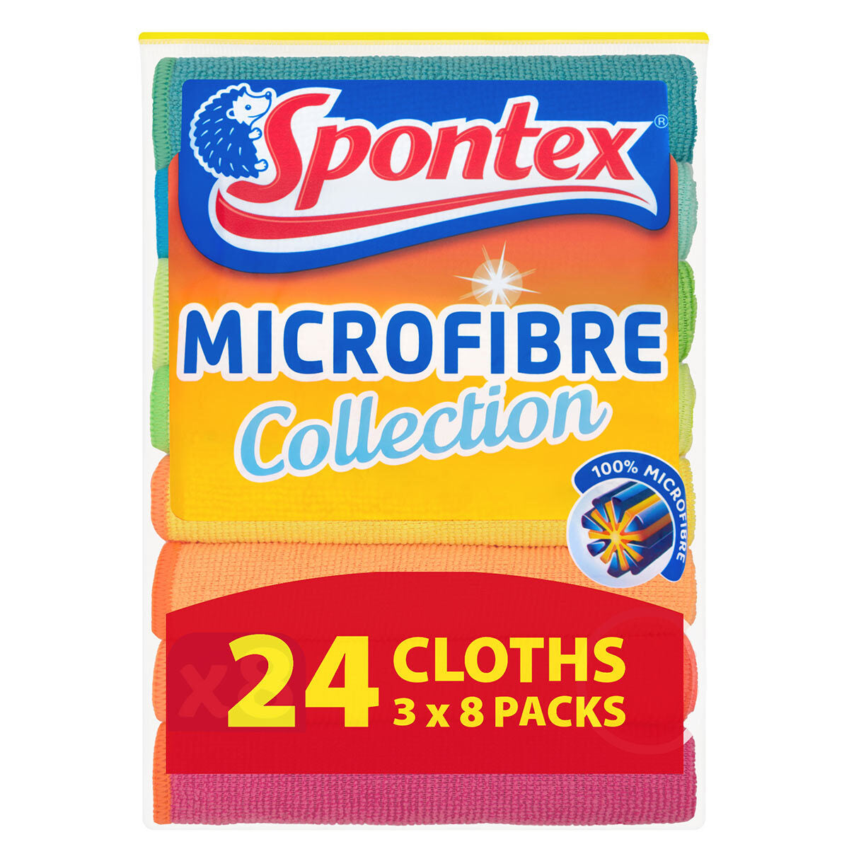 Spontex Microfibre Cloths, 24 Pack GOODS Costco UK