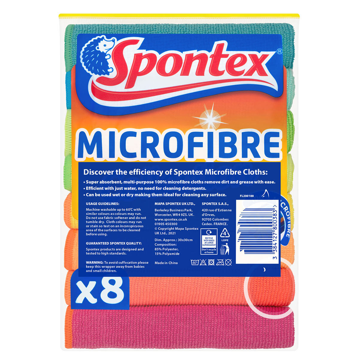 Spontex Microfibre Cloths, 24 Pack GOODS Costco UK