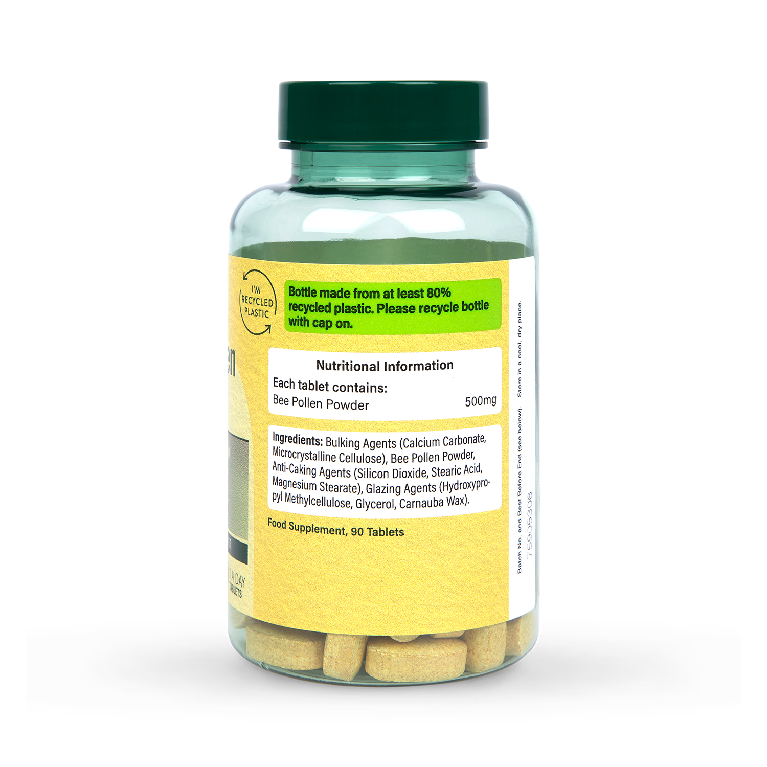 Holland Barrett Bee Pollen 500mg 90 Tablets