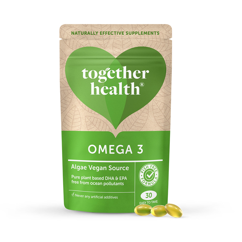 Natural Algae DHA and EPA Omega 3 30 Softgels