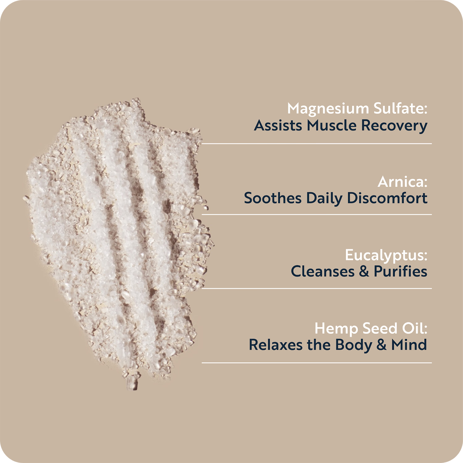 Muscle Recovery Magnesium Sulfate Bath Salts 200g