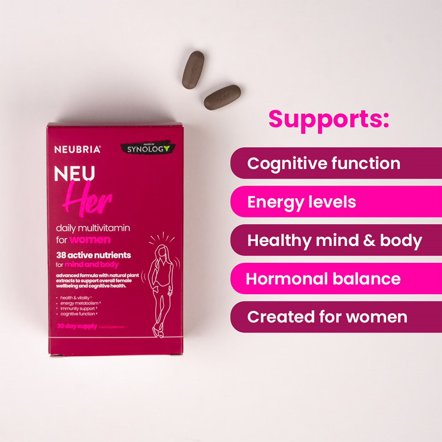 Female Multivitamin with 38 Active Nutrients and Botanical Extracts 30 Tablets