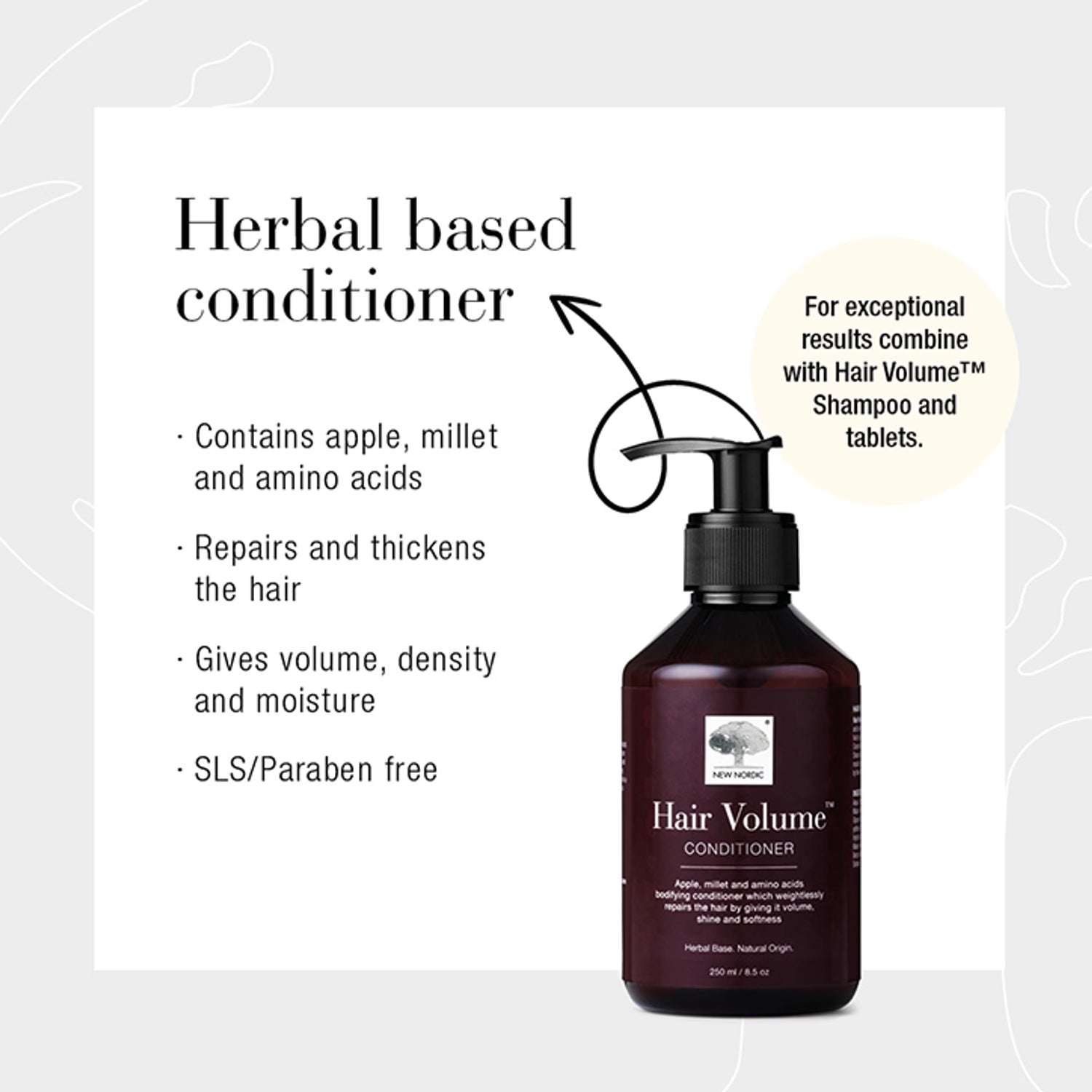 Volumising Conditioner with Apple and Millet Extracts 250ml