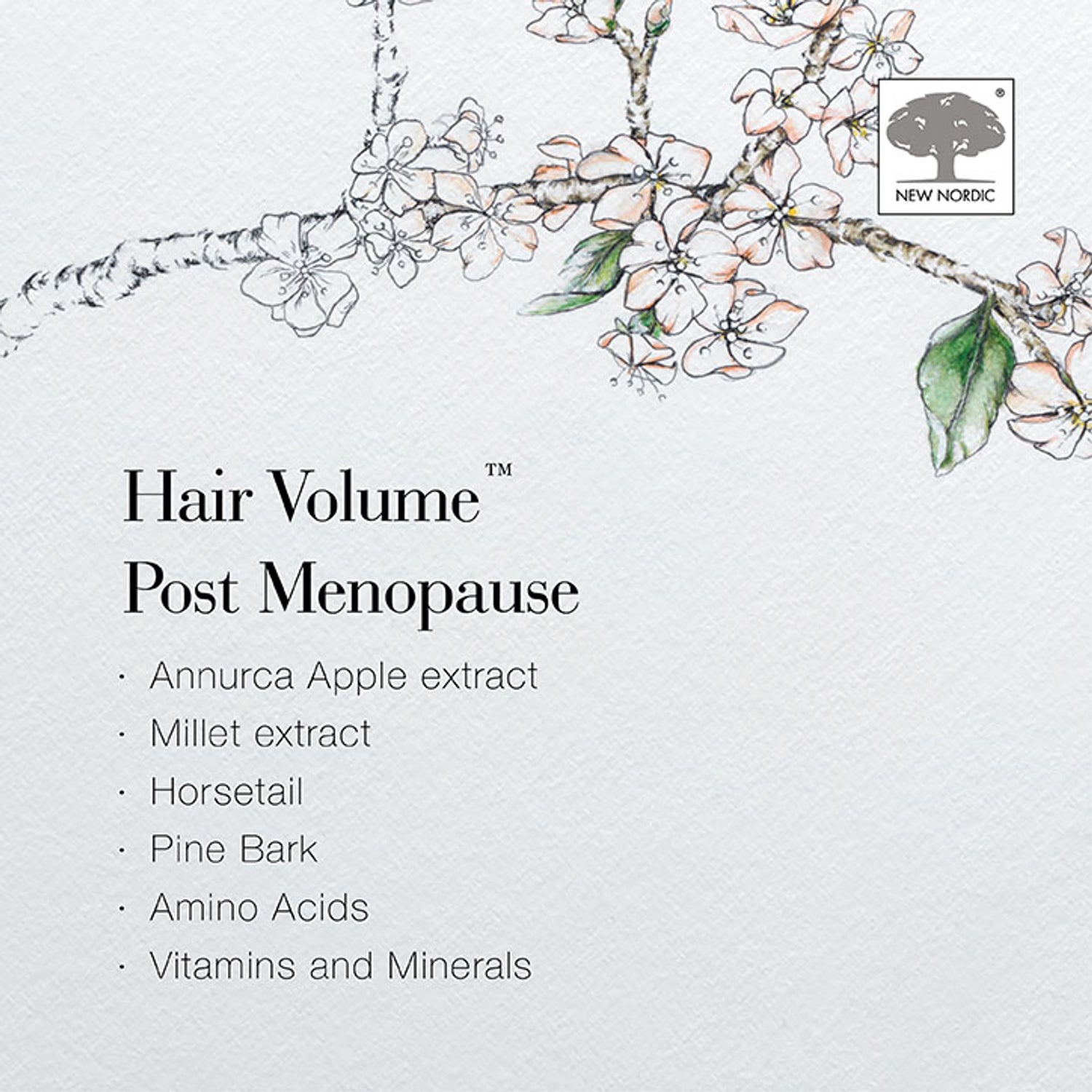 Hair Volume Post Menopause Support Tablets with Biotin and Zinc 30 Tablets