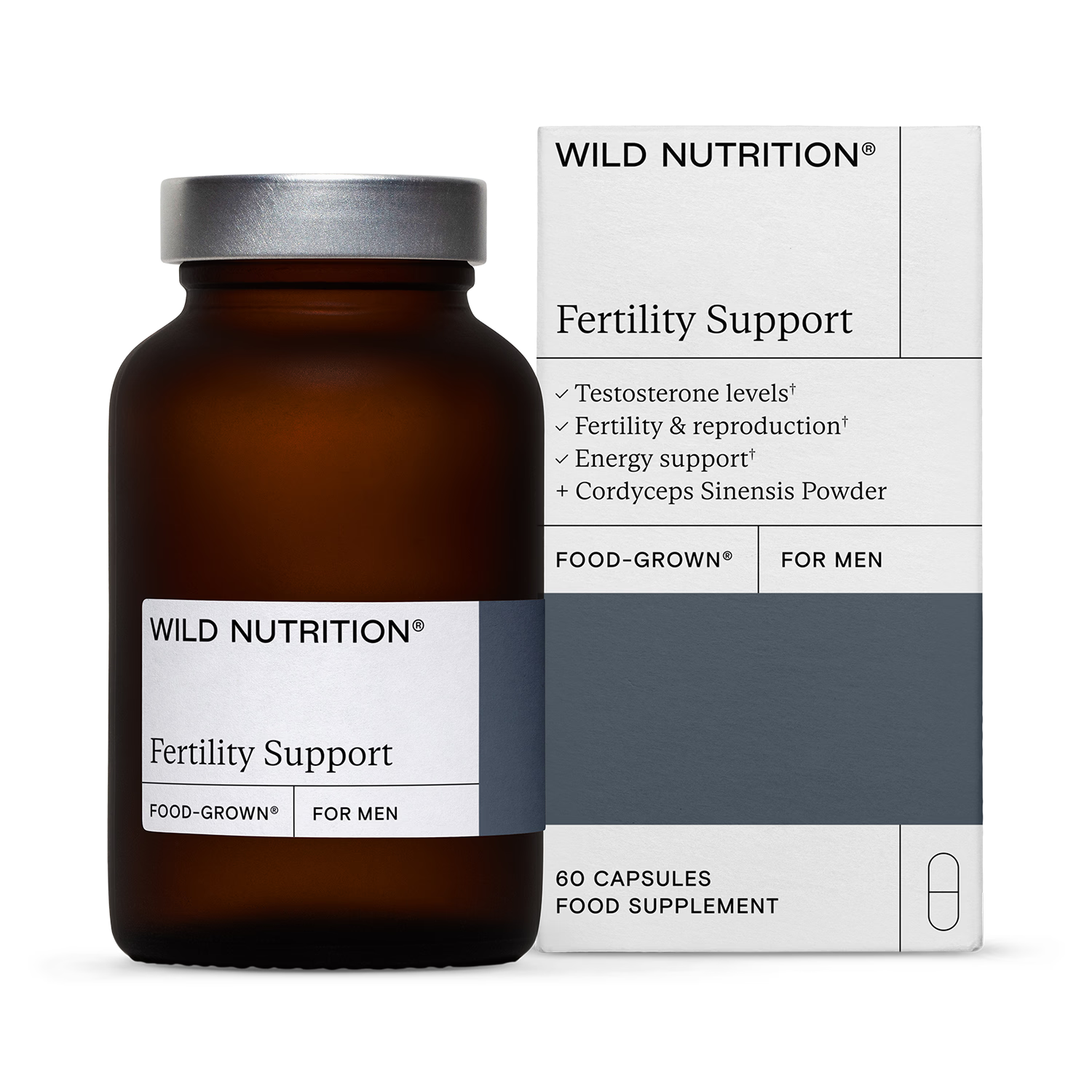 Food-Grown Fertility Support for Men 60 Capsules