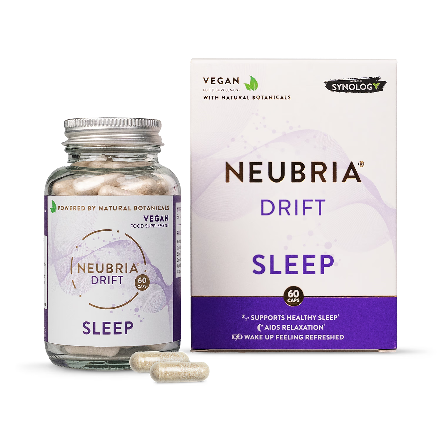 Natural Botanical and Magnesium Sleep Support Vegan Capsules 60 Count