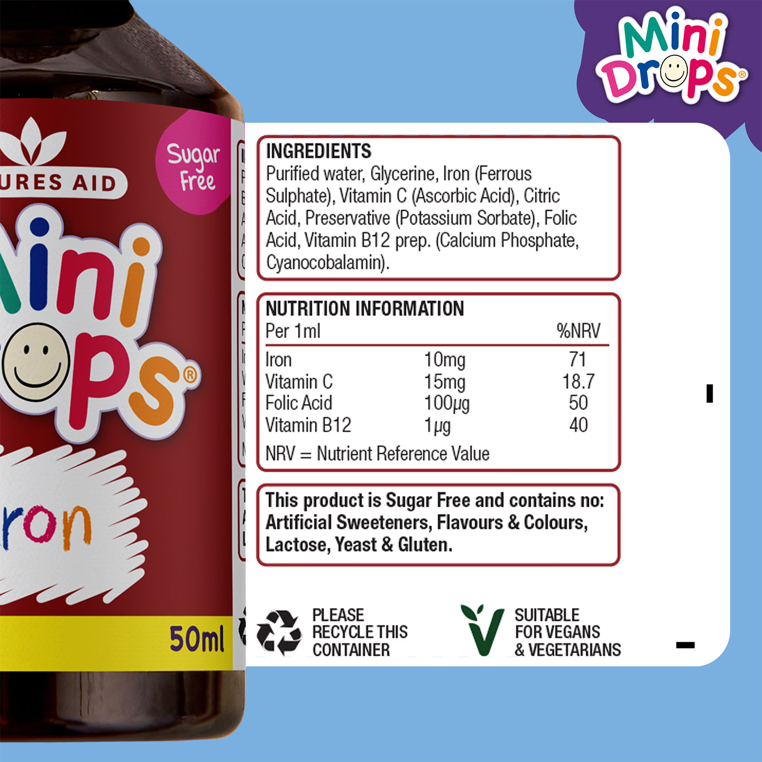 Liquid Iron Supplement for Infants and Children 50ml