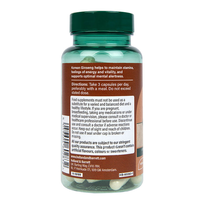 Holland Barrett Korean Ginseng 90 Capsules