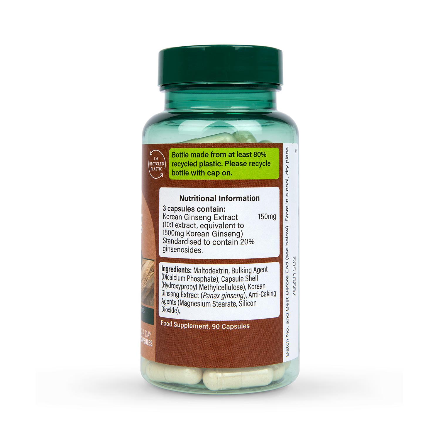 Holland Barrett Korean Ginseng 90 Capsules