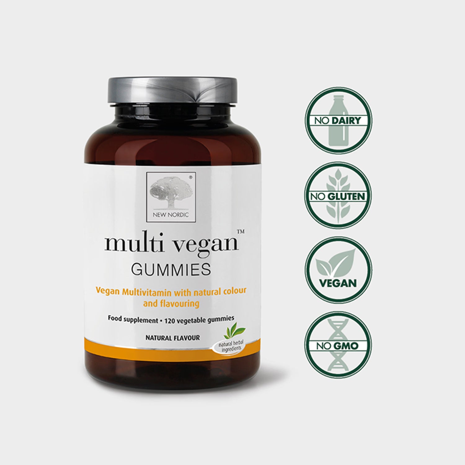 Multi-Vitamin Vegan Fruit Gummies 120 Count