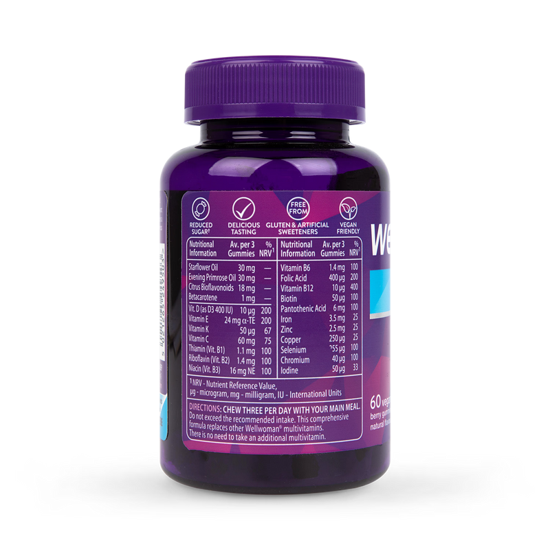 Women's Multivitamin Berry Flavour Gummies with Evening Primrose and Starflower Oils 60 Pack