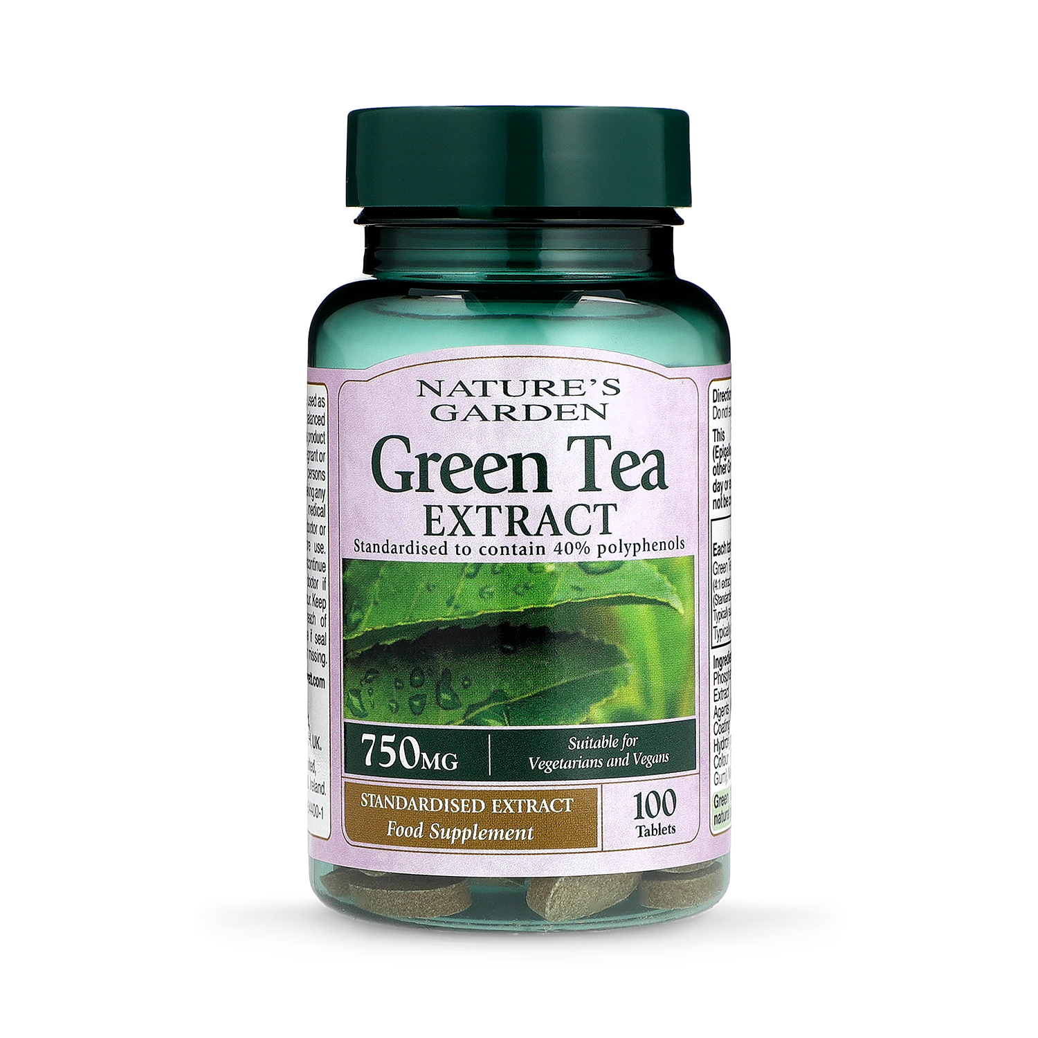 Green Tea Extract 750mg Antioxidant Support 100 Tablets