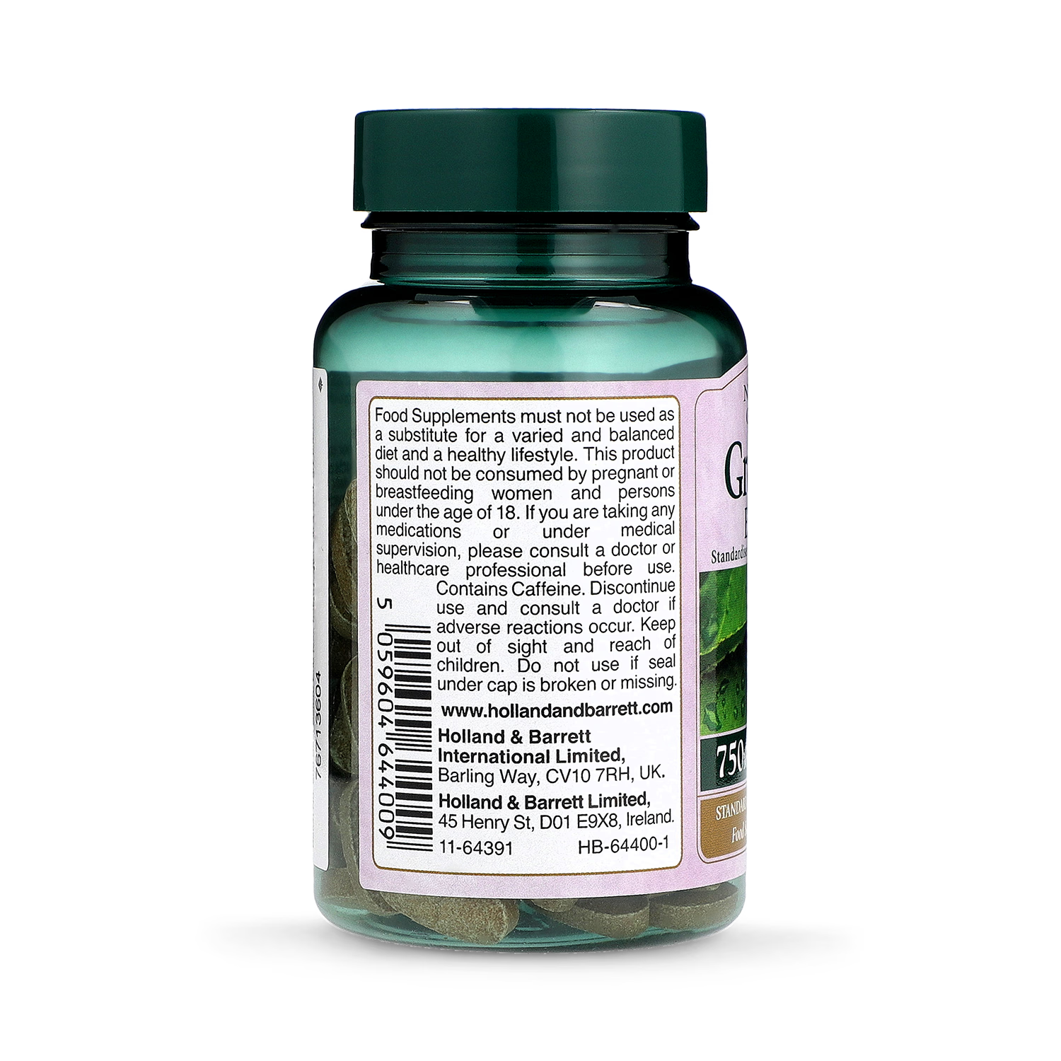 Green Tea Extract 750mg Antioxidant Support 100 Tablets