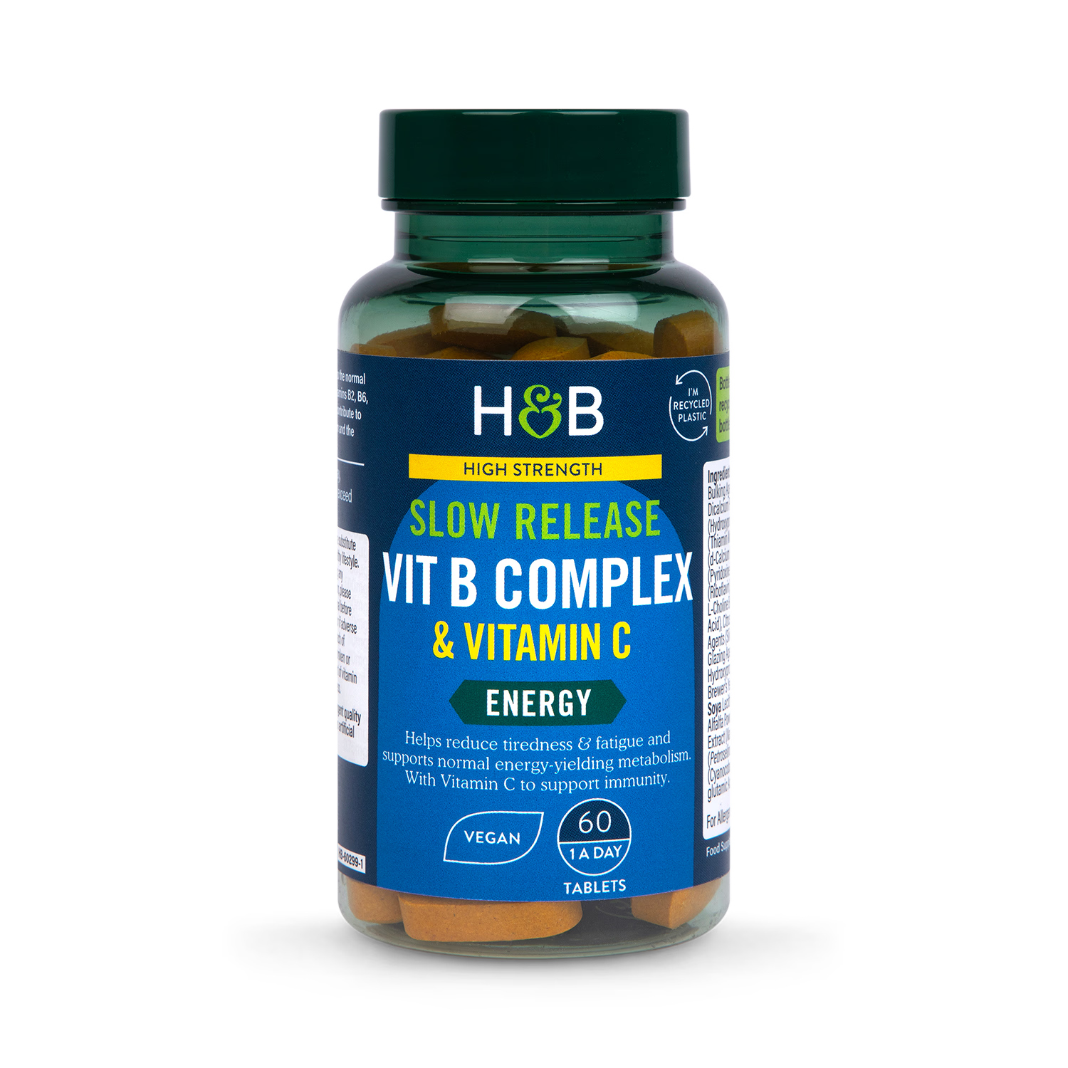 Holland Barrett Super Strength Complete Vit B Complex Vitamin C 60 Tablets