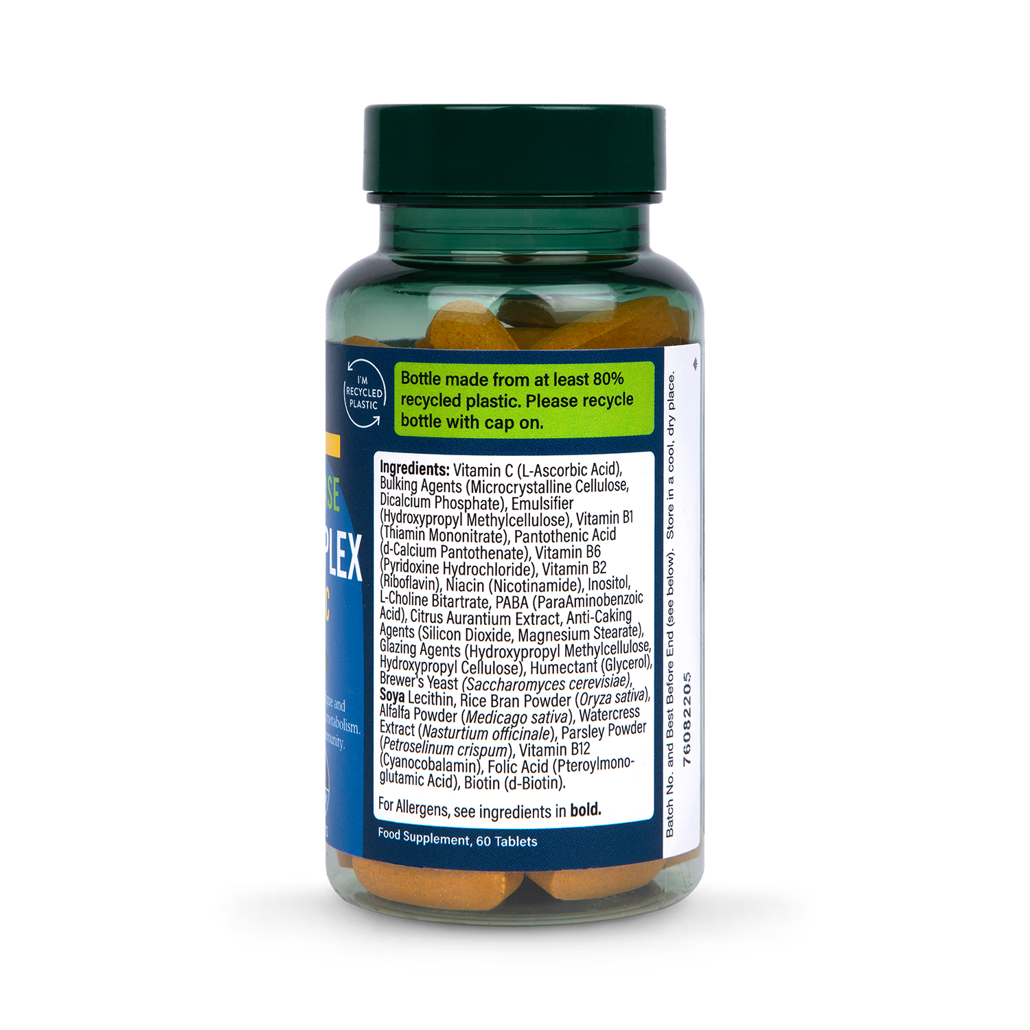 Holland Barrett Super Strength Complete Vit B Complex Vitamin C 60 Tablets